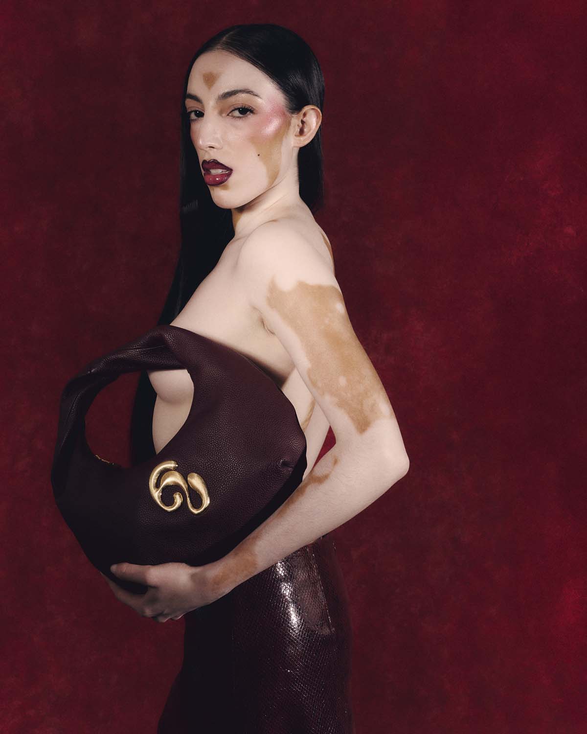 Little London Leather Mini Handbag - Burgundy - Image 9