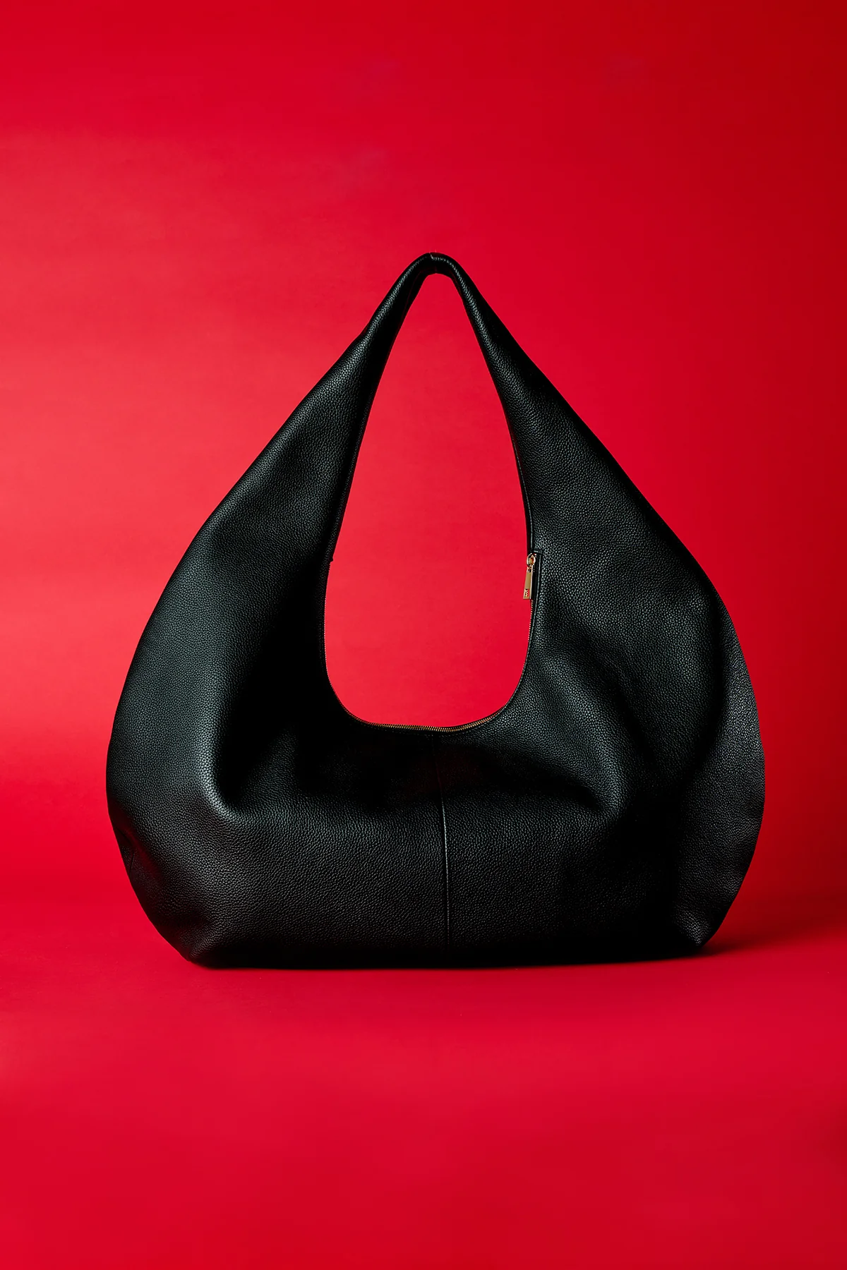 London Togo Leather Maxi Handbag - Black - Image 3