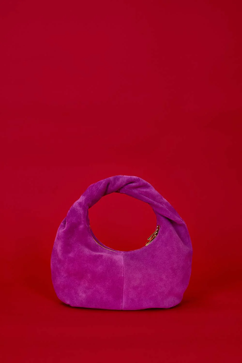 Little London Suede Mini Handbag - Purple - Image 5